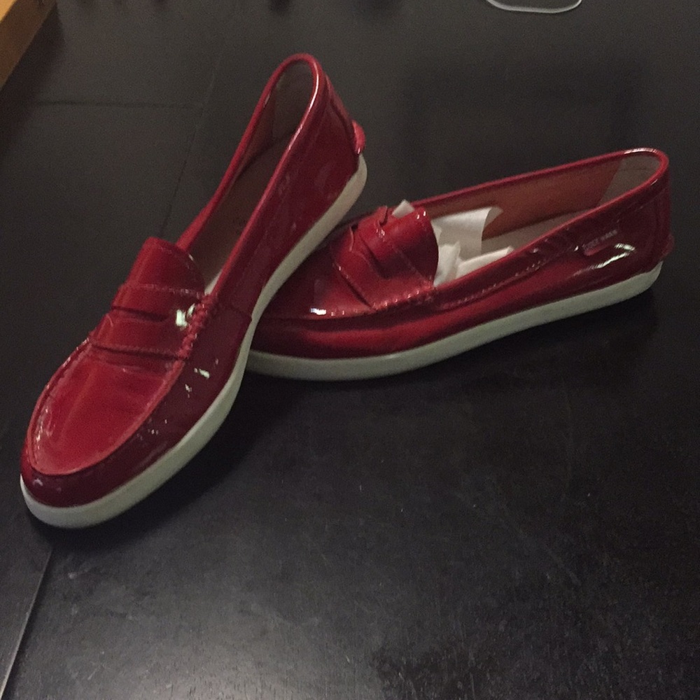 Cole Haan new with tags red loafers